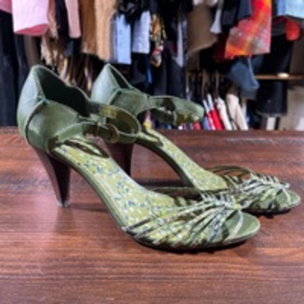 Women's Brazilian Colcci Heels Size 9 Green